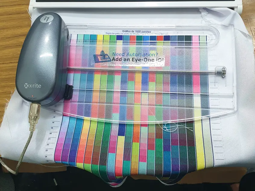 Impresión con prueba de color para perfilación